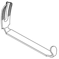 TONGUE DEPRESSOR ACC. TO DOUGHTY WITH SLOT FOR INTUBATION TUBE SIZE 65