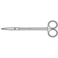DISSECTION SCISSOR ACC. TO METZENBAUM WITH TUNGSTEN CARBIDE CURVED UP SIZE 230